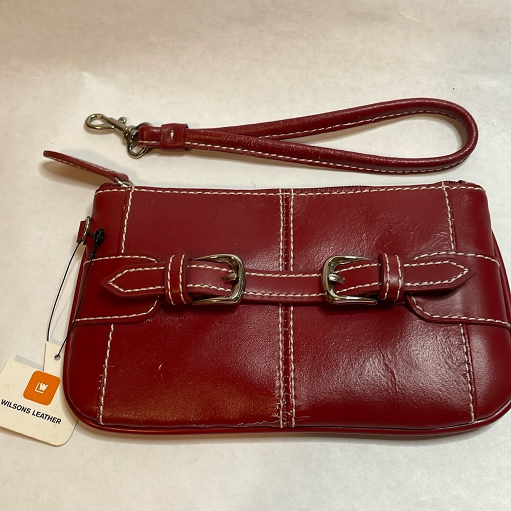 Wilsons Genuine Leather Wristlet Vintage